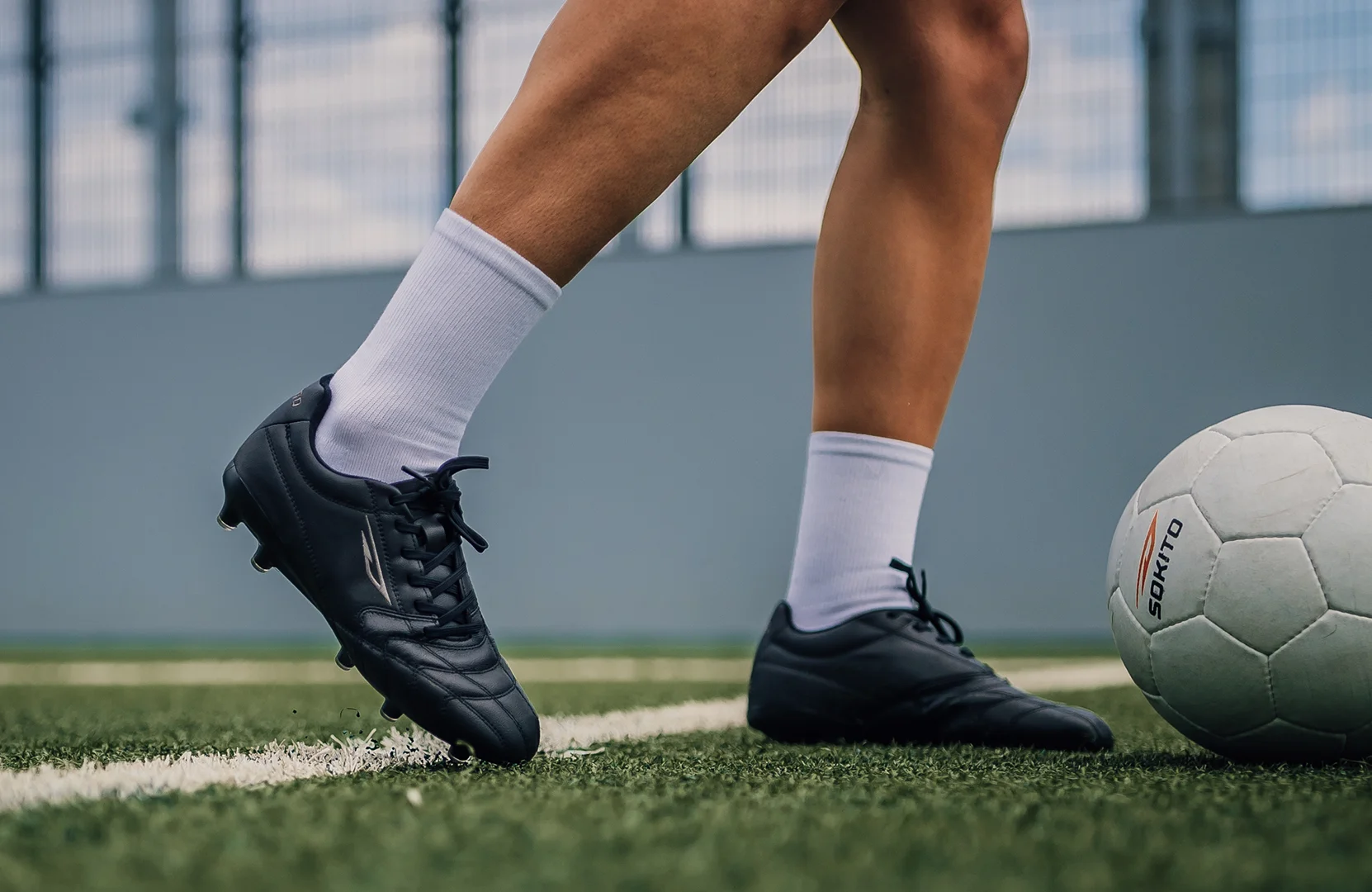 Devista Vegan Black Firm Ground Football Boot Sokito