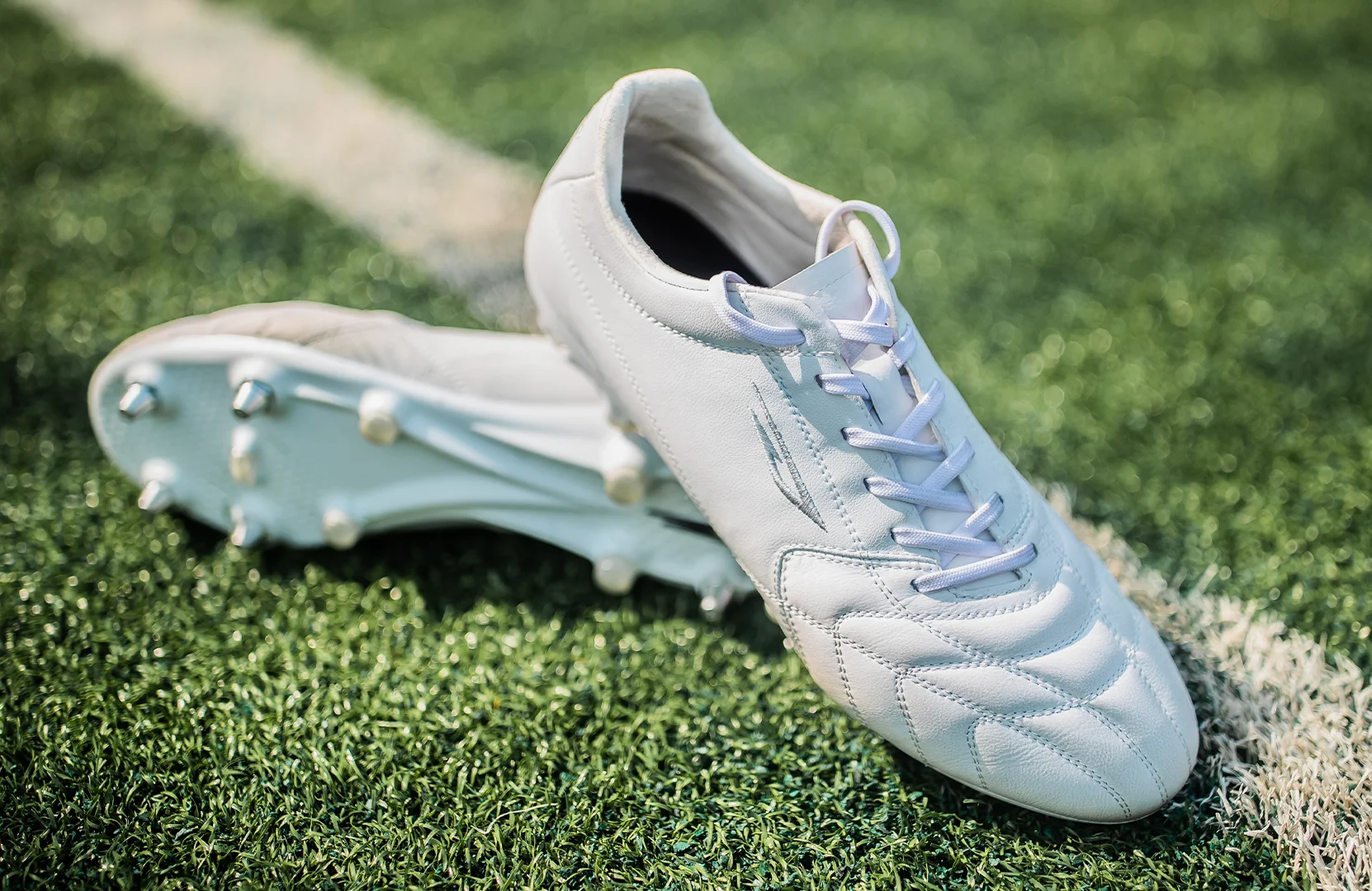 White leather football boots clearance
